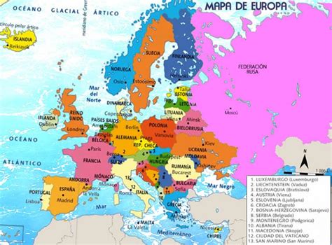 ¿Cuántos países hay en Europa y cuáles son?