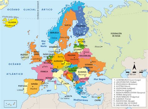 ¿Cuántos países hay en Europa?
