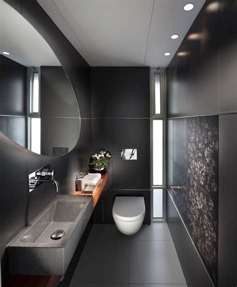 Cuartos de baño decorados en color negro ¿te animas?