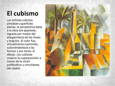 Cubismo El cubismo fue un movimiento artístico ...