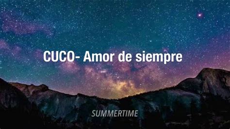 CUCO  Amor de siempre  Lyrics    YouTube