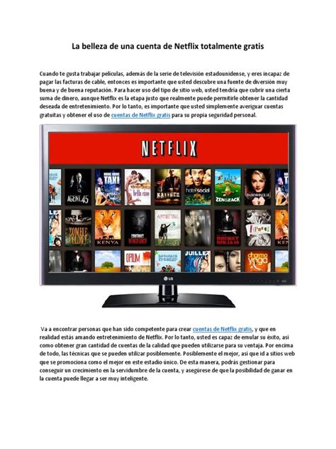 Cuentas Netflix Gratis | Netflix | Tecnología | Prueba ...