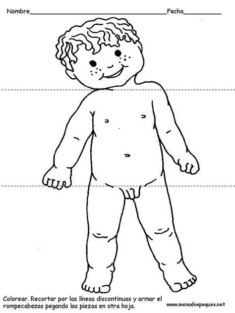 Cuerpo Humano para colorear pintar Niño.jpg  720×960 ...