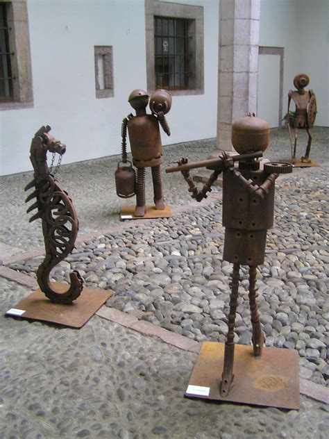 culturagrado: Esculturas en hierro reciclado