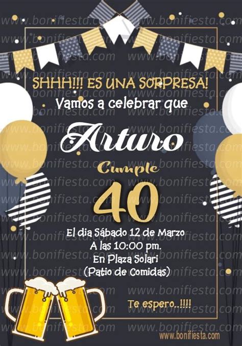 Cumpleaños Adulto 40 Sorpresa – Boni Fiesta