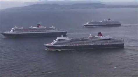 Cunard s 3 Queens arrive in Southampton to celebrate Queen ...