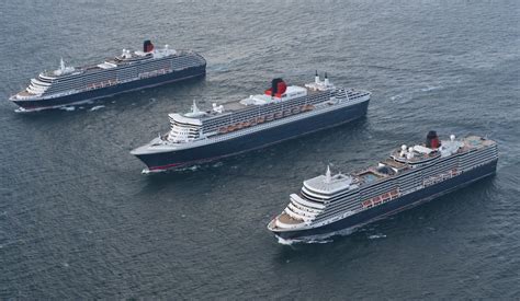 Cunard s three Queens photographed together for QM2 s 10th ...