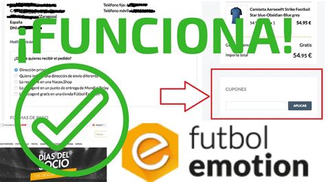 Cupones Descuento Futbolemotion.com  Comprar con ...