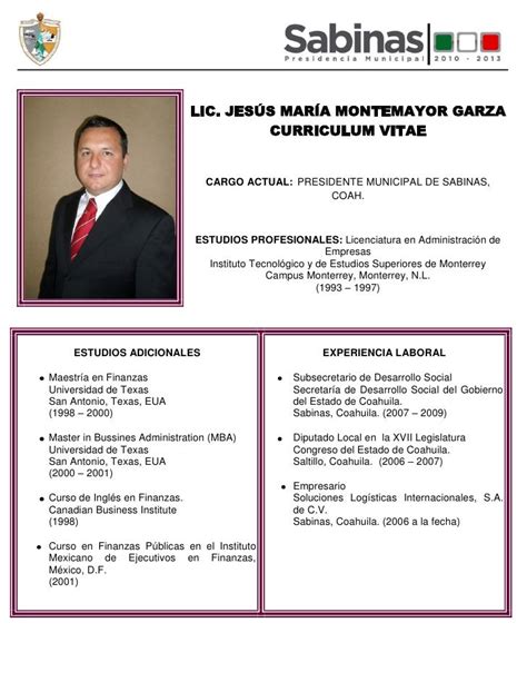 Curricula funcionarios admon. 2010 2013