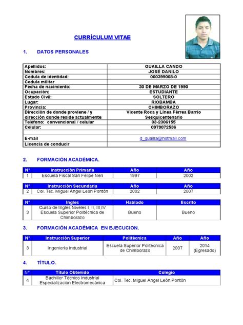 Curriculum Formato Institucional | Educación Secundaria | Cognición ...