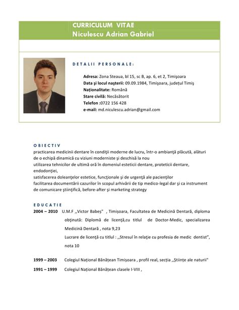 Curriculum Vitae by Niculescu Adrian Gabriel   Issuu