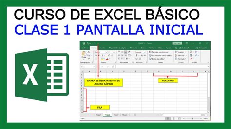 CURSO DE EXCEL BÁSICO 2020 CLASE 1 PANTALLA INICIAL   YouTube