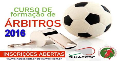 Curso de Formação de Árbitros de Futebol – 2016 – SINAFESC