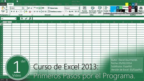 Curso Excel 2013 Completo en Español. Primeros Pasos ...