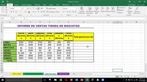 Curso Excel Básico, Práctica 19, Función Suma Y Autosuma ...