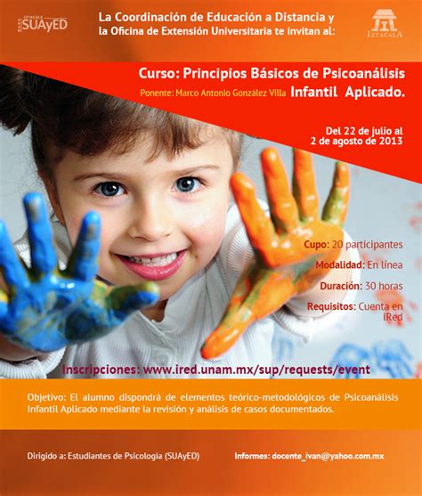 Curso Intersemestral Principios Básicos de Psicoanálisis Infantil ...