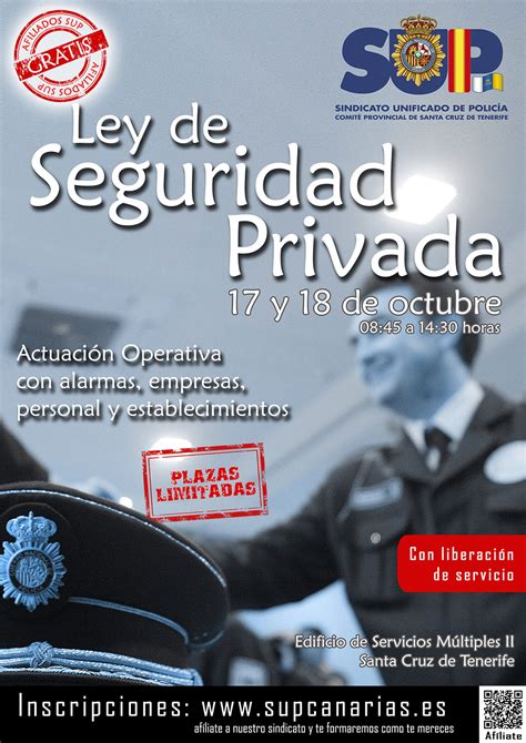 Curso Ley de Seguridad Privada | SUP Canarias