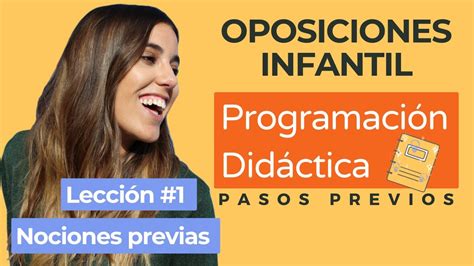 CURSO PROGRAMACIÓN DIDÁCTICA oposiciones infantil ...