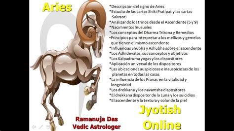 CURSO SIGNO DE ARIES Video 3 Astrología Védica  Ramanuja ...