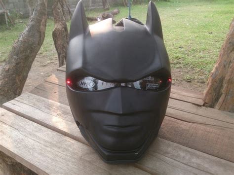 Custom Classic Batman Real Motorcycle Helmet Flip Up Version
