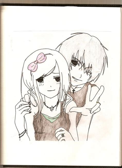 Cute Anime Emo Couples Drawings Images & Pictures   Becuo ...