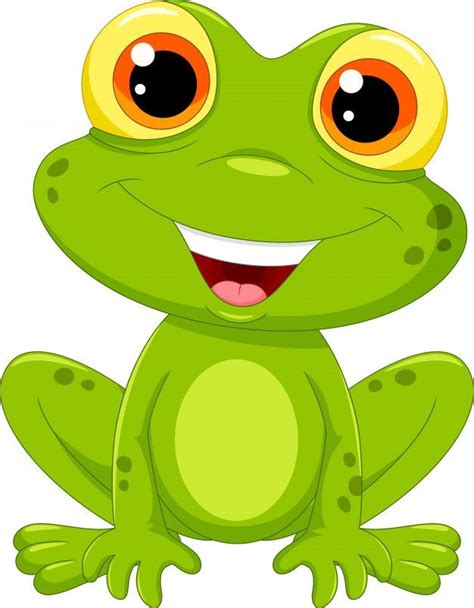 Cute frog cartoon Premium Vector | Premium Vector #Freepik ...