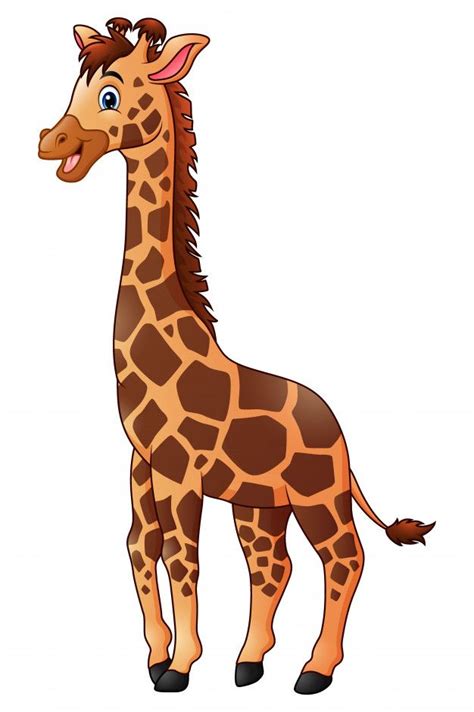 Cute jirafa de dibujos animados Vector Premium | Jirafa de ...