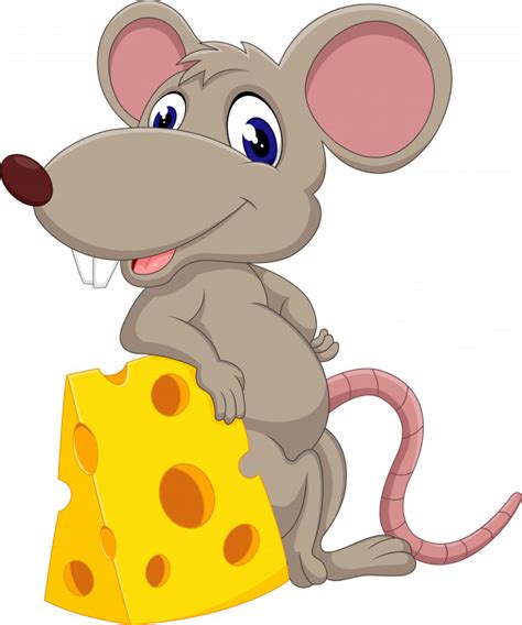 Cute mouse cartoon Vector | Premium Download