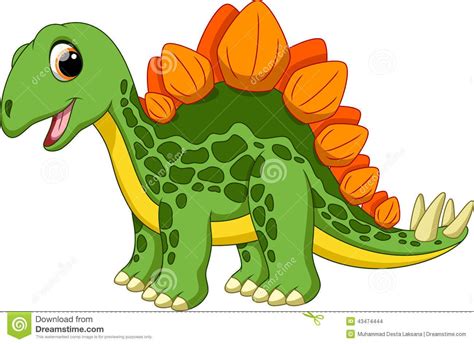 Cute stegosaurus cartoon | Imagenes de dinosaurios ...
