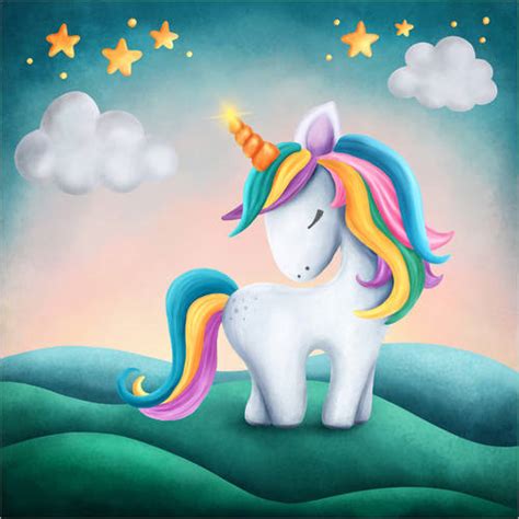 Cute unicorn Posters and Prints | Posterlounge.co.uk