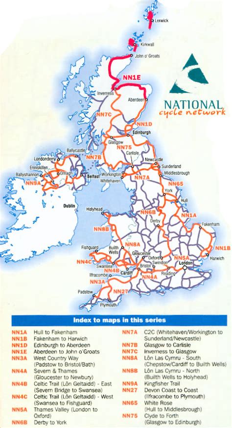 Cycling Network  Escocia  actualizado en oct de 2004