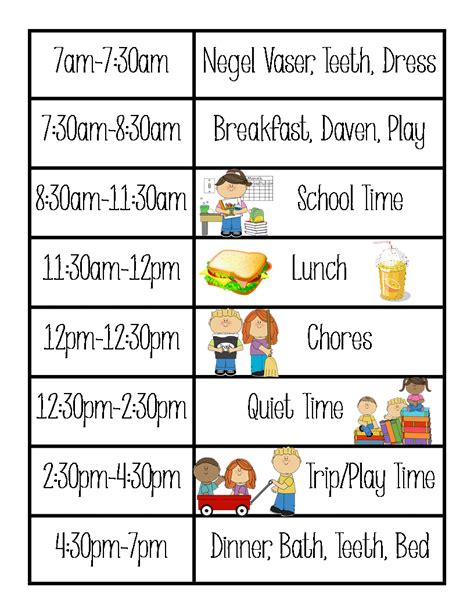 Daily Homeschool Schedule http://jewishhomeschool.blogspot ...