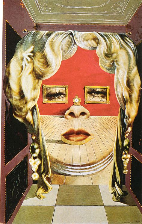 Dalí   Rostro de Mae West como apartamento surrealista