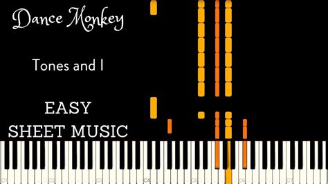 DANCE MONKEY | EASY PIANO SHEET MUSIC | PATREON REWARD ...