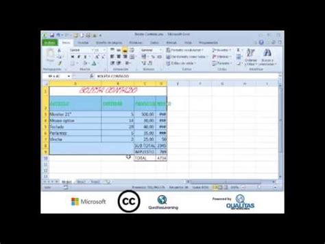 Dar formato a la hoja de cálculo con Excel 2010   YouTube
