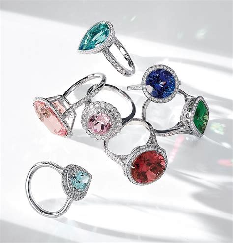 Dazzling rings featuring Tiffany’s legacy gemstones including morganite ...