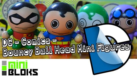 DC Comics   Bouncy Ball Head Mini Figures Unboxing!   YouTube