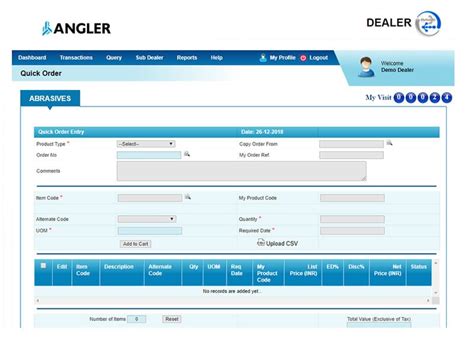 Dealer Portal   ANGLER Technologies