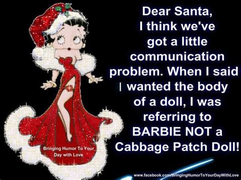 Dear Santa Funny Betty Boop Quote Pictures, Photos, and ...