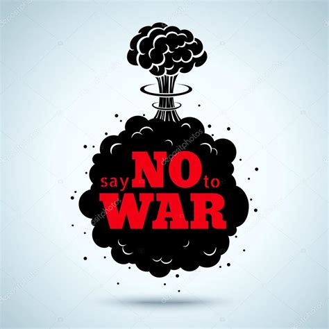 Decir no a la guerra — Archivo Imágenes Vectoriales  serazetdinov ...