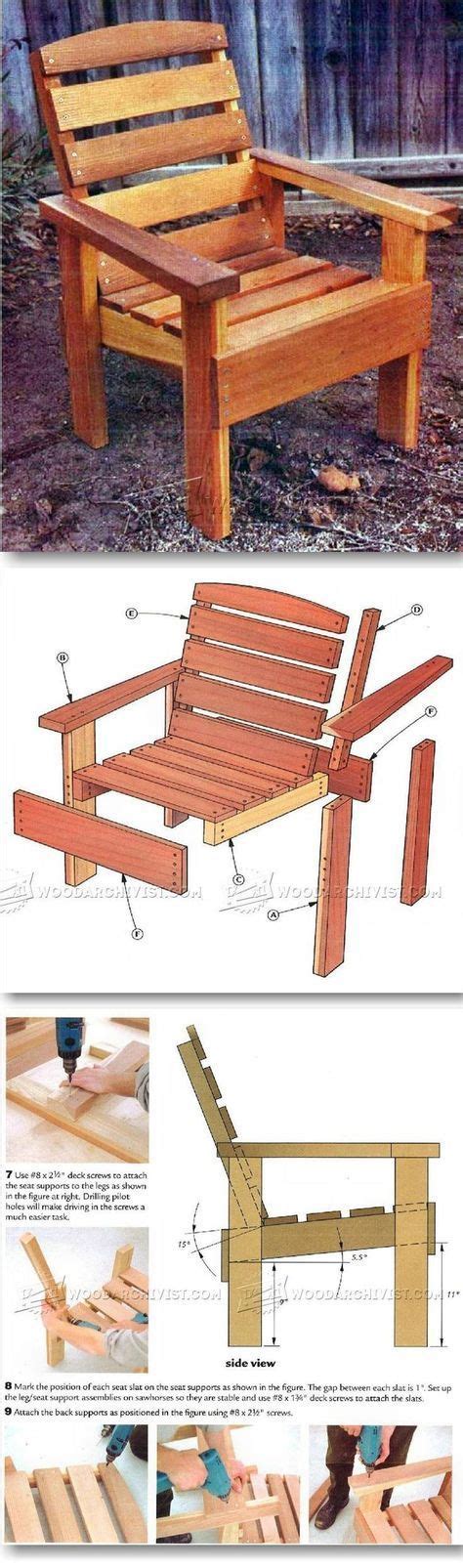 Deck Chair Plans | Sillon de madera, Muebles de palés, Muebles con tarimas