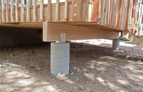 Deck footings no concrete | Deck design and Ideas