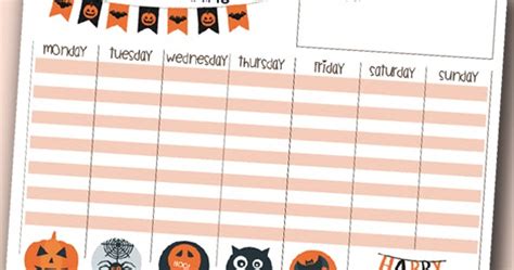 decopared: Planificadores imprimibles para Halloween