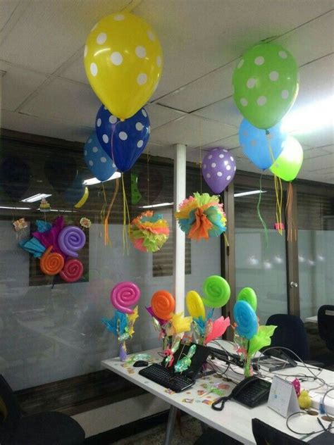 Decoración cumpleaños oficina | Office birthday, Office ...
