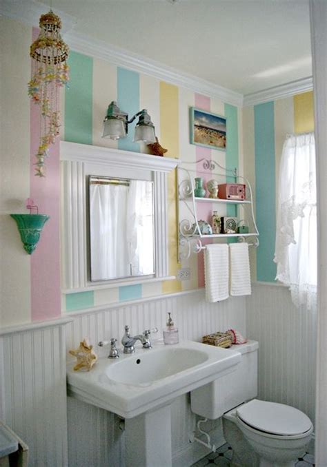 Decoración de cuartos de baño pequeños con ideas vintage   Decomanitas ...