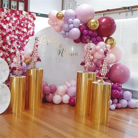 Decoración de fiestas elegantes con globos para ...