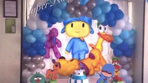 decoración de pocoyo para cumpleaños   con globos   SP ...