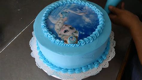 Decoración Facil de Torta Frozen de Chantilly   YouTube
