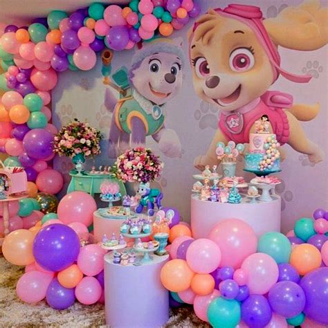 Decoración Fiesta Paw Patrol para Niña   decoracion para fiestas