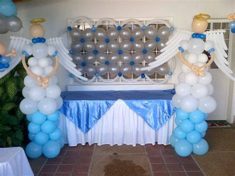 Decoración Para Bautizo Con Globos: 41 Ideas Originales y Asombrosas ...